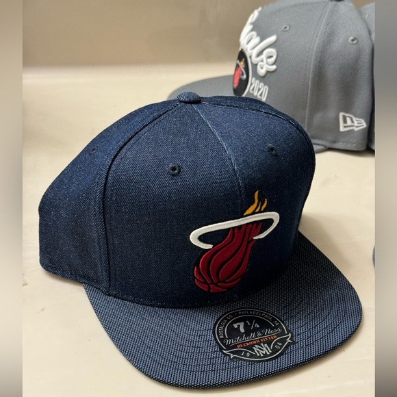 Miami Heat Denim Fitted Hat - Picture 2 of 12